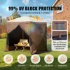 SucceBuy Pop-Up-Pavillon-Zelt, 4-seitiger Sonnenschutz mit Produktbild-Vorschau 2