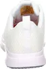 The back view of a white Skechers work shoe. Produktbild-Vorschau