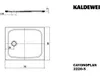 KALDEWEI CAYONOPLAN 2220-5, Duschwanne mit Wannenträger Produktbild-Vorschau 2
