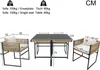 Flieks Gartenmöbel-Sets 5-tlg, Terassenmöbel Lounge Set 4 Produktbild-Vorschau 7
