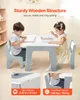 VEVOR Kindertisch 597x597x495 mm, 4-in-1-Aktivitätstisch & Produktbild-Vorschau 3