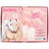 The image shows the packaging of a Miss Melody jewelry making kit, featuring two horses and various beads and charms. Produktbild-Vorschau