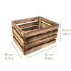 Creative Deco 3 x Holzkiste Geflammt | 50 x 40 x 30 cm | Produktbild-Vorschau 2