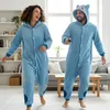 Pyjama Onesie Kigurumi Kostüm für Erwachsene Blau Bulbasaur Produktbild-Vorschau 2