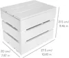 Creative Deco Weiße Holzkiste mit Deckel | 27,5 x 20 x 21,5 Produktbild-Vorschau 3