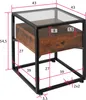 tectake® Nachttisch Preston 43 x 45 x 54,5 cm Produktbild-Vorschau 7