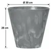 Prosperplast Blumentopf - Kunststoff - Bronze - D30 x 28 cm Produktbild-Vorschau 2
