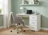 Bureau 3 tiroirs blancReproduction L120 cm - Galaxy Voir les images du produit 3