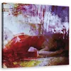 Leinwandbild menschen - rot 60x60 cm Feeby rot wandbild Produktbild-Vorschau 1