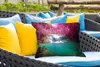 MuchoWow® Outdoor Kissen - Wasserfall - Baum - Rosa - Natur Produktbild-Vorschau 4