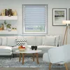 Doppelrollo Fenster ohne Bohren Zevra 70x160cm hellblau Produktbild-Vorschau 8