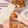Brotbeutel Leinen 4er Set mit Kordelzug wiederverwendbare Produktbild-Vorschau 5