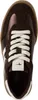 A top-down view of a brown and metallic sneaker. Produktbild-Vorschau