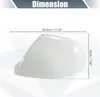 Paire De Couvercles De Rétroviseur De Remplacement Blancs Voir les images du produit 4