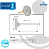 tecuro Ø 80 mm Bi-Metall Rauchgas - Thermometer 0 - 500°C Produktbild-Vorschau 2
