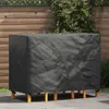 vidaXL Copridivano nero a tinta unita 140 x 70 x 90 cm 210D Anteprima dell’immagine prodotto 2