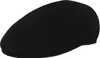 Kangol Flat Cap Schiebermütze 504 aus reiner Wolle in schwarz Produktbild-Vorschau