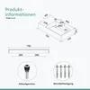 Product information and technical drawings for a sink. Produktbild-Vorschau
