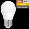 LED Leuchtmittel Tropfen 4W = 29W E27 matt Kugel 160° Produktbild-Vorschau 2