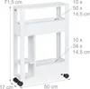 Relaxdays 4052025502836, Biały, Wolnostojący, 2 pół., Płyta Podgląd zdjęcia produktu 4