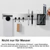 Wand-Magnet Messer-Leiste, Messerblock 40cm Edelstahl, Ohne Produktbild-Vorschau 7