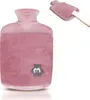 Wärmflasche 2.0L mit Deckel und Kuschelweichem Fellbezug, Produktbild-Vorschau 1