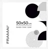 FRAMAI® Lijst 50x50 cm, wit, van MDF. Milieuvriendelijke Productafbeelding-voorbeeld 1