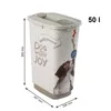 Rotho Cody Dog Pet Food Container 50L Cappuccino/Zand Podgląd zdjęcia produktu 5