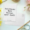 Mr. & Mrs. Panda Postkarte Spruch Akkordeon Spaß - Weiß - Produktbild-Vorschau 3