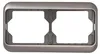 A product shot of a double-gang electrical switch/outlet frame. Anteprima dell’immagine prodotto