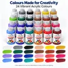 FARBELLO Acrylfarben Set 24 x 120 ml – Hochpigmentiert, Produktbild-Vorschau 2