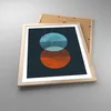 Gerahmtes Poster - Rahmen in heller Eiche - Geometrie Produktbild-Vorschau 3