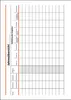 A close-up view of a household accounting book with a grid layout and German text. Produktbild-Vorschau
