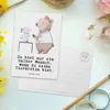 Mr. & Mrs. Panda Postkarte Tierärztin Herz - Weiß - Produktbild-Vorschau 3
