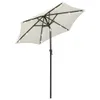 vidaXL Parasol avec éclairage LED blanc sable 200x211 cm Voir les images du produit 1
