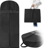 A collage of images showing different ways a black garment bag can be used and carried. Podgląd zdjęcia produktu