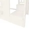 Kinder Hochbett mit Fenster, LED Leiter, Stauraum, Kiefer, Produktbild-Vorschau 9