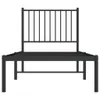 Bettgestell mit Kopfteil Metall Schwarz 80x200 cm Produktbild-Vorschau 4