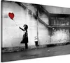 Vlies Leinwandbild - hope (Banksy) 60x40 cm Streetart Produktbild-Vorschau 1