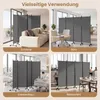 Dzielnik pokoju COSTWAY 225 x 173 cm na kółkach, Podgląd zdjęcia produktu 8