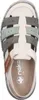 Rieker Slipper da donna in pelle con chiusura in velcro Anteprima dell’immagine prodotto 3