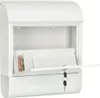 A white mailbox with mail inside and keys attached to the lock. Anteprima dell’immagine prodotto