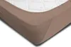 Spannbettlaken Spannbetttuch taupe 120x200 - 130x200 cm Produktbild-Vorschau 4