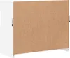 The back of a white sideboard with a brown particleboard backing. Voir les images du produit