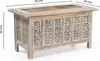iAnanas salontafel van mangohout, wit geschilderd, met Productafbeelding-voorbeeld 3