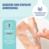 A close-up of a hand with cream being applied, with instructional text and marketing graphics. Podgląd zdjęcia produktu