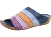 Gemini Damen Pantolette Clog Leder Keilabsatz Korkoptik Produktbild-Vorschau 5