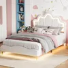 Lit bébé INONEFT 140x190 cm, lit rembourré avec revêtement Voir les images du produit 5
