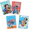 A collage of four illustrations featuring Disney's Stitch and Lilo in various summer-themed scenes. Náhľad obrázku produktu