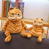 Fat Cat Cartoon Garfield en peluche, peluche douce, beau Voir les images du produit 4